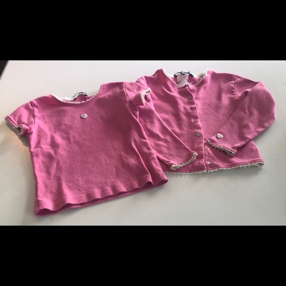 Lily gaufrette  cardigan twinset - Picture 6 of 6